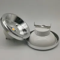 LED lamba sıcak/soğuk beyaz aydınlatma Dimmabable AR111 Gömülü Kosan LED Spot Işık 12W Gu10 Tavan Işığı ES111 AC85-265V DC12V