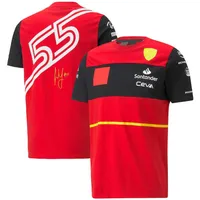 2022 Zomer F1 T-shirts Camiseta Manga Corta L Equipo Para Hombre, Ropa de Motocross, Kleur Rojo, Gran Ofta, Ofial, Wook