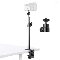 Tripods Masa Kamera Montaj Stand 12.9-22 inç masa üstü C Kelepçe 360 ​​° döndürülebilir bilyalı kafalı loga22 ile ayarlanabilir alüminyum ışık