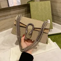 Moda 2022 luksusowe projektanci torby na ramiona łańcuchy skórzane torebki dziewczyna torba elegancka krzyżowa nadruk kobiet