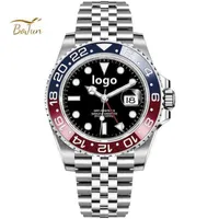 Dostosowany luksusowy zegarek GM Factory 904L Rozmiar 40 mm GMT 3285 Seria ramki ceramicznej
