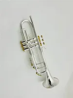 Hoogwaardige YTR-8335GS BB Trumpet BB Tune Sliver Proated Professional Brass Instrument met accessoires Case