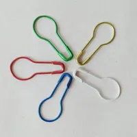 1000 pezzi in metallo a forma di calabash Pin di sicurezza giallo rosso blu verde 5 colori per opzione303g