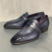 Ladungsstaatsschuhe Männer pu geprägte Muster gemischte Farbe Low Absatz Spitzer Nicht -Slip auf klassische komfortable Geschäft formelle Schuhe CP214