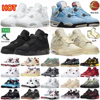 Retro Basketball Shoes University Blue 4 4s White Oreo Sail Jumpman Bred Taupe Haze NEON Mens Womens Trainers Sneakers