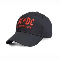 Bordado de moda de alta qualidade ACDC Men Women Rock Band Baseball Outdoor Summer Sun S Hip Hop Hats Sports Cap 220704