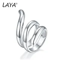 Laya Multi-Line Snake Retro Band Ring for Men Women Party Luxury Classic 925 Sterling Silver Mewere Mewelment 2022 Trend