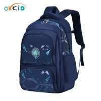 Sacos escolares de Okkid para meninos adolescentes Backpack Backpack Kids Impermeável Livro de Livros de Livros de Lápis Azul Dinosaur Lápis Caixa 220701