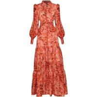 Didacharm высококачественное платье Long Dress Fashion Spring Womens Vintage Elegant Lapel Long Elive Printing Pronges 220809