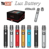 Authentic Yocan Lux Battery VV Bottom Adjustable Voltage 400mAh E Cig Slim Twist Vape Pen With Display Stand Authentic for 510 Thread Cartridges Tank