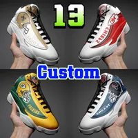 Aangepaste 13 hoge basketbalschoenen 13s Fashion Diy My Idea Custom Men Dames Sneakers Mens nieuwste sport Trianers met doos