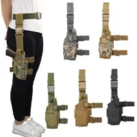 Bolsa de armadura de pierna de pierna izquierda/derecha para Glock 17/M9/P226/CZ 75 República de pistola Airsoft Airsoft de revólver para cazar
