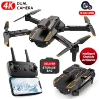 Drone Professional 4K S91 Quadcopter plegable con cámara dual 360 grados Evitación de obstáculos 5G Wifi vs DJI Mini RC Toy 220531