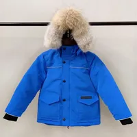 Kids Designer Down Coat Winter Jacket Boy Girl Baby Outerwear Jackets with Badge Thick Warm Outwear Coats Children Parkas Fashion 1801