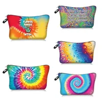 Tie Dye Cosmetic Bags Personality Printed Women Cosmetic Bagss Travel Supplies Storage Bagses Casual Purse Organization Inventory Wholesale