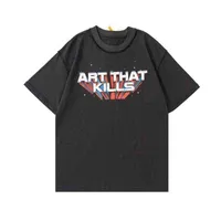 Дизайнерская футболка Geller 'Deptt Atk Vintage обратный дизайн дизайнерский принт с коротки