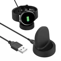Draadloze oplader Dock-adapter Qi Snelle oplaadbasis met 1M USB Charge-kabel voor Samsung Gear Sport S2 S3 Vervanging