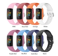 Silikongurte Bands für Fitbit Ladung 5 Ersatz Armbänder Sport Watch Band farbenfroh