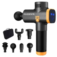 Phoenix A2 Gun Gun Professional Sparmial Relaxation Fitness EMS Muscle Pimulator LCD Handheld 4 6 Heads Massager Y220511