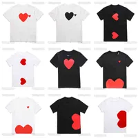 디자이너 망 재생 티셔츠 백색 눈 큰 빨간 복숭아 심장 자수 인쇄 셔츠는 패션 여성 셔츠 높은 quanlity 티셔츠