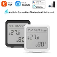 Smart Home Control 65 Tuya WIFI Temperature And Humidity Sensor Indoor Hygrometer Thermometer With LCD Display Support Alexa Googl318W