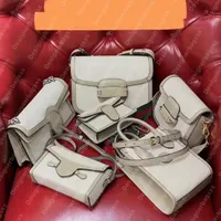 Designer väskor Kvinnor Purse Mini Tote Canvas Chain Shoulder Bags Flap White Handbag Cross Body Bag Luxury Saddle Lady Messenger 1955 Vintage Ophidia Dicky0750 Beige