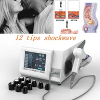 Newest Pain Relief Ultrasound Pneumatic Shockwave Other Massage Items Therapy Device With 12 Treatment Tips Rehabilitation Extracorporeal Shock Wave Machine