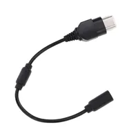 Black Wired Joypad Breakaway Breakoff Extension Cable Adapter for Xbox First Generation Controller