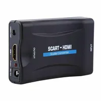 1080p Scart Converter Audio Audscale Video Adapter для HDTV Sky Box STB для смартфона HD TV DVD Newest3027