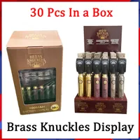 Newest Brass Knuckles Battery Display 900mAh Vape Voltage Adjustable With Chargers Preheat Function 3 Colors 30pcs ct Per Display
