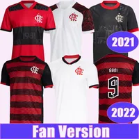 22 23 Flamengo Diego Pedro Mens Soccer Jerseys E.Ribeiro de Arrascaeta Home Away Treinamento do 3º Vestir camisas de futebol branco preto