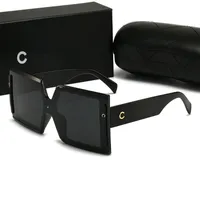 Moda Güneş Gözlüğü Erkek Kadın Tasarımcı Goggle Plajı Polarize Güneş Gözlükleri Retro Kare Çerçeve Lüks Tasarım UV400 Siyah-Beyaz 5 Renk İsteğe Bağlı Üst Kalite Kutu
