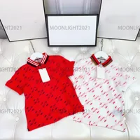 22SS حديثًا للبولو تي شيرت مصمم العلامة التجارية Red Tees Childrens CD T-Shirt Highting Pentagram Boys New Polos Dr T Chirts Classic Kids T246S