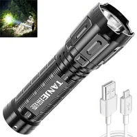 Strong Bright Mini Led Flashlight Usb Rechargeable Battery Power Bank Function Torch Lantern For Outdoor Camping Fishing Hiking 220705
