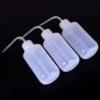 3pcs 250ml Non-Spray Diffuser Wash Squeeze Tattoo Bottle Green Soap Ink Wash Plastic Tattoo Accesories Clear Plastic Tattoo Wash C308c