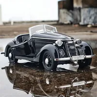 1 till 32 Audi Wanderer W25K Classic Alloy Open Car Model Diecasts Metal Toy Vehicles Car Model Sound and Light Collection Kids Gift 220525