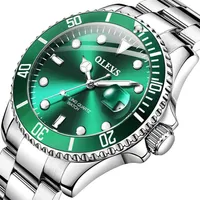 OLEVS Men's Watches Fashion Business Waterproof Quartz Wrist Watch Men Top Brand Luxury Stainless Steel Strap Sport Clock Mal286o