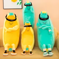 アニメバナナのぬいぐるみ玩具枕かわいいバナナプラッシュ人形2022新しいクッション枕男性と女性のベッドルームベッド人形70cm DHL