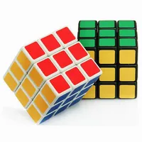 Moq 100pcs Rubics Cube Rubix Cube 마법 큐브 큐브 루비 스퀘어 마인드 게임 퍼즐 321m