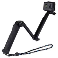Puluz 3-Wege-Grip Foldable Selfie Stick Stative Stativverlängerung Monopod mit Stativ für GoPro Hero / Handy / Kamera W220413