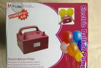 inflador de bomba de balão elétrico com inflador de ar do timer para balões com 2 bicos