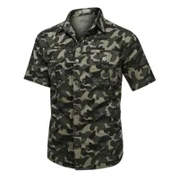 Camisas casuales de hombres Tactical Tactical T Shirt Forth Outdoor Lapa seca Rápida Camina corta Entrenamiento de senderismo de caminata Men Clothing Topsmen's