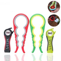 Can Lid Screw Openers Anti-slip 4 in 1 And 5 in 1 Cooking Accessories Multifunction Jar Opener Bottle Opener Kitchen Gadgets Portable