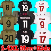 Ibrahimovic 22 23 Jersey AC Milans Giroud R. Leao Tonali Theo Football Shirt S-4xl