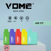 Original Vome Box Mini Disposable E cigarettes 600puffs 400mAh Capacity 2ml Vape Device vs geek bar