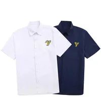 2022 män mode polo skjorta designer t-shirts broderi brev polos klassisk ren sommar högkvalitativ tshirt