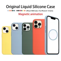 Officieel met Magsafe Amimation Phone Cases Luxe Designer Slicone voor iPhone 14Promax 14Plus 14 13 12 Pro Max 13mini 12mini Defender Scratchproof Case