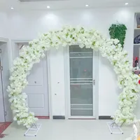 O Gevormde bruiloftdecoratie kersenboogdeur kunstmatige bloemen met schapsets voor feestpodium achtergrond diy benodigdheden