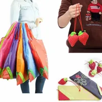 Borsa di stoccaggio ambientale creativo borsetta borse per la spesa pieghevole per spogliatoi riutilizzabili ecologio da nylon di grande dimensione