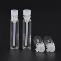 100 stcs 1/2/3 ml lege mini -glazen parfum klein monster flesje flaconbottle laboratorium vloeistof geur testbuis proef gezicht masker spiegel 220711